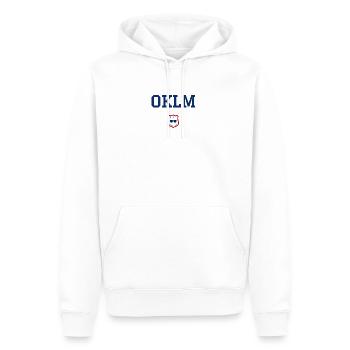 OKLM - Sunglasses - Men’s Premium Organic Hoodie - white - Front - Nico (187cm)