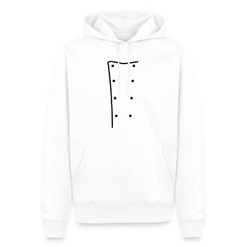 Veste de chef - Sweat à capuche Premium bio Homme - blanc - Devant - Nico (187cm)