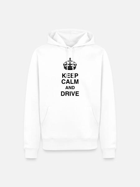 Driver - Driving - Fahren - Conducteur - Auto - Men’s Premium Organic Hoodie - white