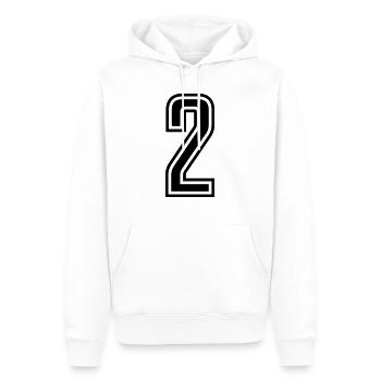 2 - Sweat à capuche Premium bio Homme - blanc - Devant - Nico (187cm)