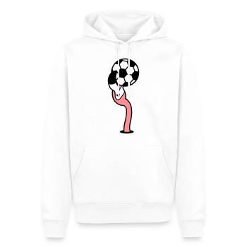 hole ground soccer club play ball kicker lac - Men’s Premium Organic Hoodie - white - Front - Nico (187cm)