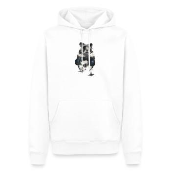 Kampfgeist Hamster im Boxring - Männer Premium Bio Hoodie - Weiß - Vorne - Nico (187cm)