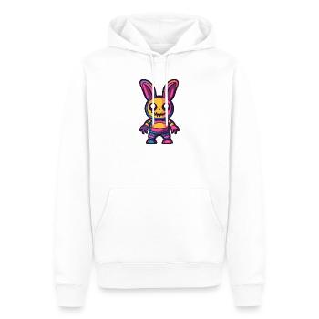 Hase Halloween Zombie - Männer Premium Bio Hoodie - Weiß - Vorne - Nico (187cm)
