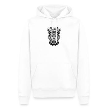 Alpha Gamer Jaguar - Männer Premium Bio Hoodie - Weiß - Vorne - Nico (187cm)