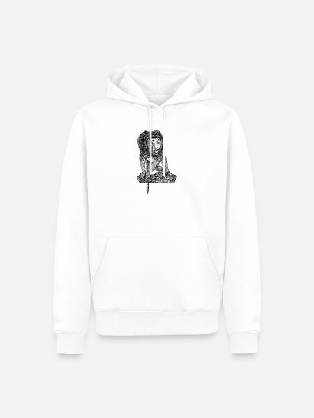 Singe Proboscis - Sweat à capuche Premium bio Homme - blanc