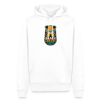 Beach Beer Crew Shirt - Männer Premium Bio Hoodie - Weiß - Vorne - Nico (187cm)