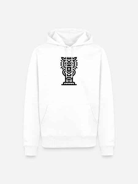Totem - Männer Premium Bio Hoodie - Weiß