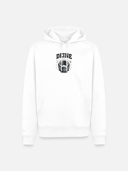 Industrieller Sechskantnut mit Sternen - Männer Premium Bio Hoodie - Weiß