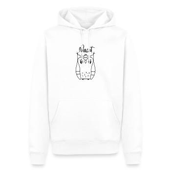 Nachteule Gute Nacht - Männer Premium Bio Hoodie - Weiß - Vorne - Nico (187cm)
