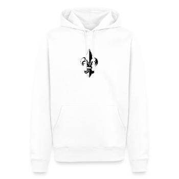 lilie-mini - Männer Premium Bio Hoodie - Weiß - Vorne - Nico (187cm)
