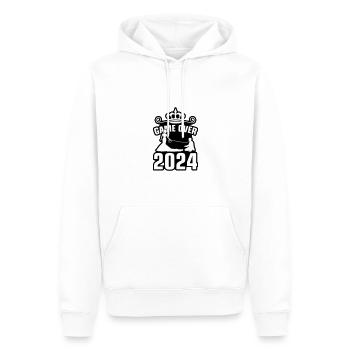 Game Over 2024 Hochzeit - Männer Premium Bio Hoodie - Weiß - Vorne - Nico (187cm)