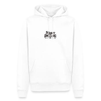 Maman hippie - Sweat à capuche Premium bio Homme - blanc - Devant - Nico (187cm)