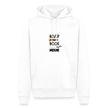 Rat de bibliothèque - Sweat à capuche Premium bio Homme - blanc - Devant - Nico (187cm)