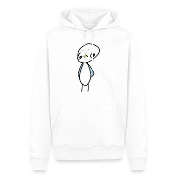 Vogel Küken Bauer Landwirt tier Kind Baby - Männer Premium Bio Hoodie - Weiß - Vorne - Nico (187cm)
