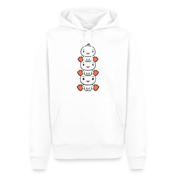 3 Ducks Tower Friends Enfants Piggyback Tête Assise - Sweat à capuche Premium bio Homme - blanc - Devant - Nico (187cm)