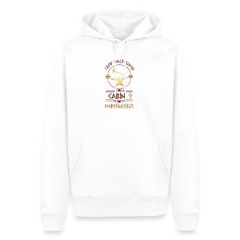 Cabin #9 in Camp Half Blood, Child of Hephaestus - Men’s Premium Organic Hoodie - white - Front - Nico (187cm)