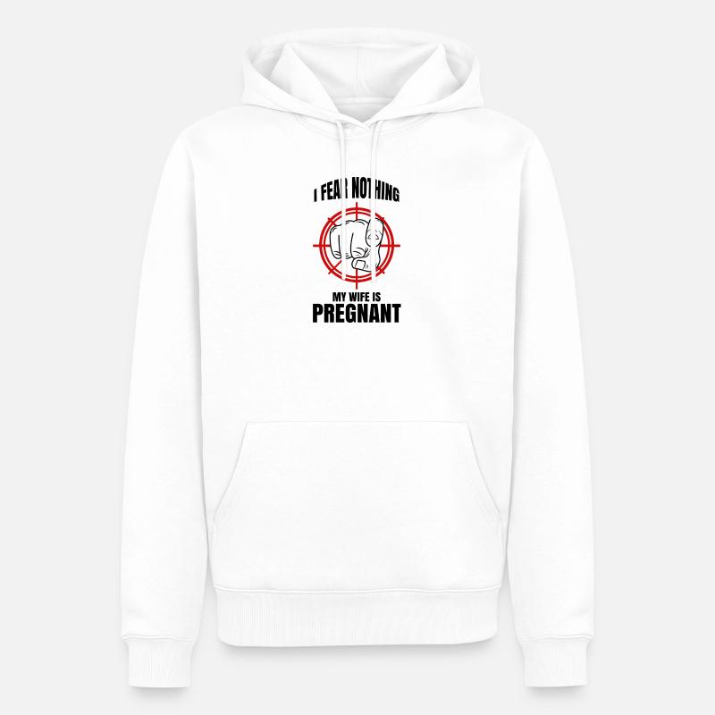 Cool Papa Déclaration Grossesse Bébé enceinte - Sweat à capuche Premium bio Homme - blanc