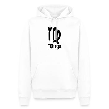 Signe du zodiaque Vierge - Sweat à capuche Premium bio Homme - blanc - Devant - Nico (187cm)