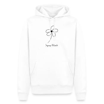 RUHESTAND. RUHESTAND. PENSIONIERT. RUHESTAND - Männer Premium Bio Hoodie - Weiß - Vorne - Nico (187cm)