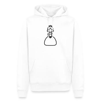 Prinzessin - Männer Premium Bio Hoodie - Weiß - Vorne - Nico (187cm)