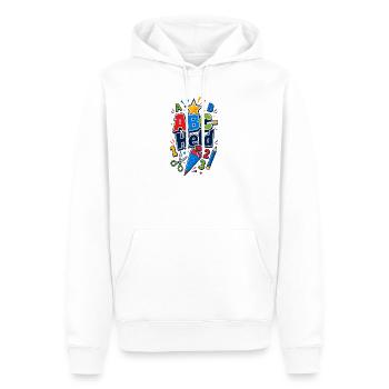 Back to school school child - Men’s Premium Organic Hoodie - white - Front - Nico (187cm)