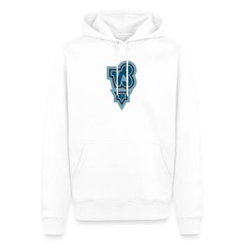 Zodiac Tribal Capricorn and Earth - Men’s Premium Organic Hoodie - white - Front - Nico (187cm)