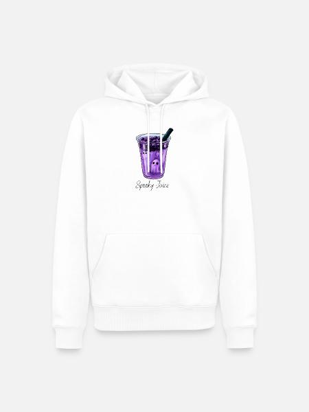 Specky Geistersaft Lila Beeren-Phantom - Männer Premium Bio Hoodie - Weiß
