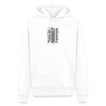 Chess game chess field chess pattern design - Men’s Premium Organic Hoodie - white - Front - Nico (187cm)