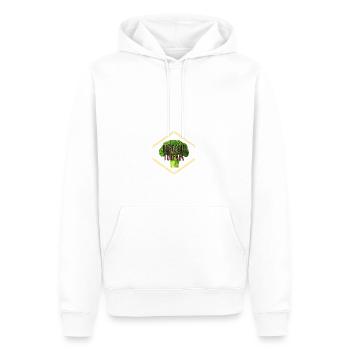 broccoli forever - Männer Premium Bio Hoodie - Weiß - Vorne - Nico (187cm)