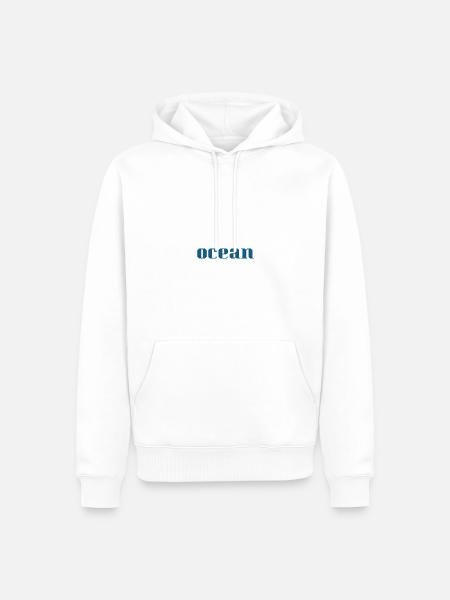Ocean - Männer Premium Bio Hoodie - Weiß
