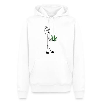Hobbygärtner Strichmännchen - Männer Premium Bio Hoodie - Weiß - Vorne - Nico (187cm)