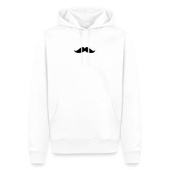Schnurrbart. Vatertag. Herzlichen Glückwunsch zum Geburtstag, Papa. - Männer Premium Bio Hoodie - Weiß - Vorne - Nico (187cm)