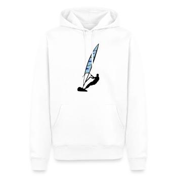 Windsurfing - Männer Premium Bio Hoodie - Weiß - Vorne - Nico (187cm)