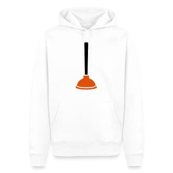 Klempner - Männer Premium Bio Hoodie - Weiß - Vorne - Nico (187cm)