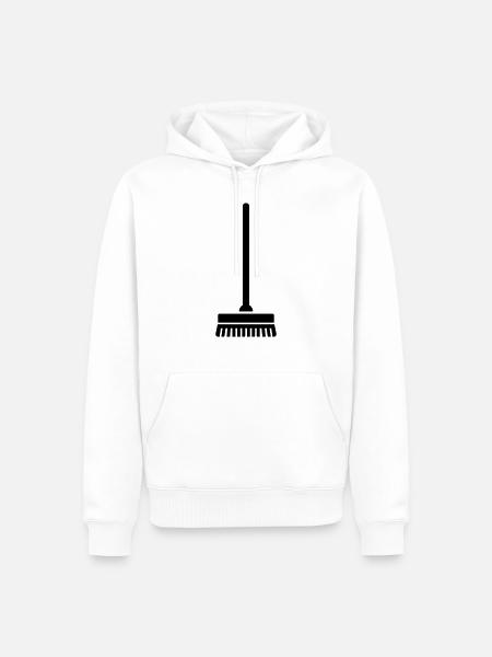 Balai - Sweat à capuche Premium bio Homme - blanc
