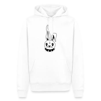 Emo Hase - Männer Premium Bio Hoodie - Weiß - Vorne - Nico (187cm)
