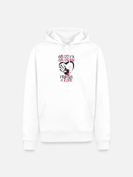 Enkelkind Großmutter Oma Statement Seniorin - Männer Premium Bio Hoodie - Weiß