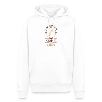 Cabin #11 in Camp Half Blood, Child of Hermes - Men’s Premium Organic Hoodie - white - Front - Nico (187cm)