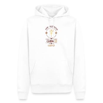 Cabin #13 in Camp Half Blood, Child of Hades - Men’s Premium Organic Hoodie - white - Front - Nico (187cm)