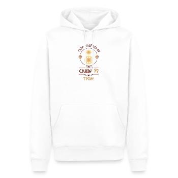 Cabin #19 in Camp Half Blood, Child of Tyche - Men’s Premium Organic Hoodie - white - Front - Nico (187cm)