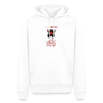 Winterzauber Kranz mit Rentierhörnern Ugly Sweater - Männer Premium Bio Hoodie - Weiß - Vorne - Nico (187cm)