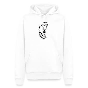 Perser - Perserkatze - Männer Premium Bio Hoodie - Weiß - Vorne - Nico (187cm)