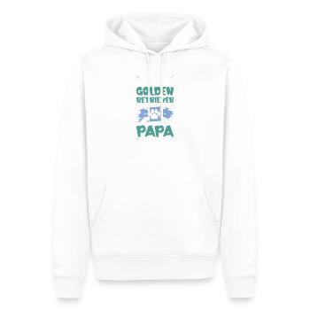 golden retriever hunde papa - Männer Premium Bio Hoodie - Weiß - Vorne - Nico (187cm)