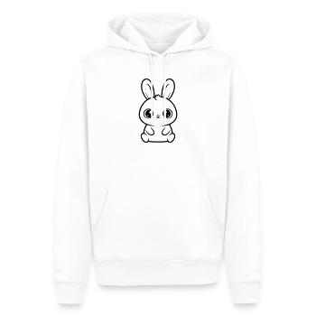 Kawaii Hase Große Augen Süß Vektor - Männer Premium Bio Hoodie - Weiß - Vorne - Nico (187cm)