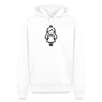 Prinzessin - Männer Premium Bio Hoodie - Weiß - Vorne - Nico (187cm)