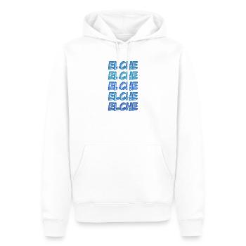 L’orignal en plongée - Sweat à capuche Premium bio Homme - blanc - Devant - Nico (187cm)