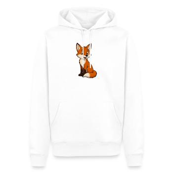 Dessin animé câlin de Fox - Sweat à capuche Premium bio Homme - blanc - Devant - Nico (187cm)