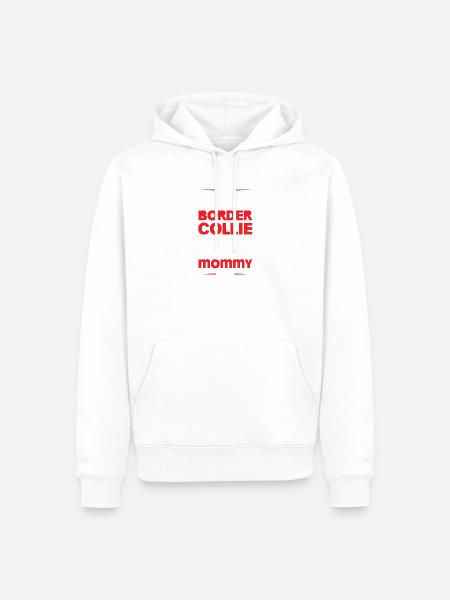 BORDER_COLLIE - Männer Premium Bio Hoodie - Weiß