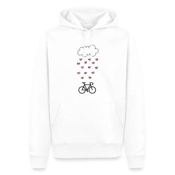 Ich liebe Radfahren Radfahren Radfahren - Männer Premium Bio Hoodie - Weiß - Vorne - Nico (187cm)