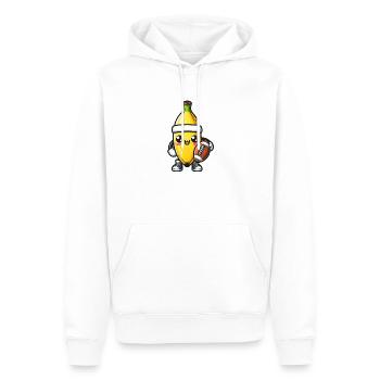 Football Banane - Männer Premium Bio Hoodie - Weiß - Vorne - Nico (187cm)
